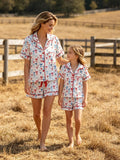 Mommy & Me Independence Day Print Pajama Set