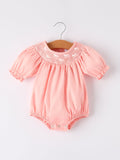 Taylor - Baby Girl's Horse Embroidered Romper