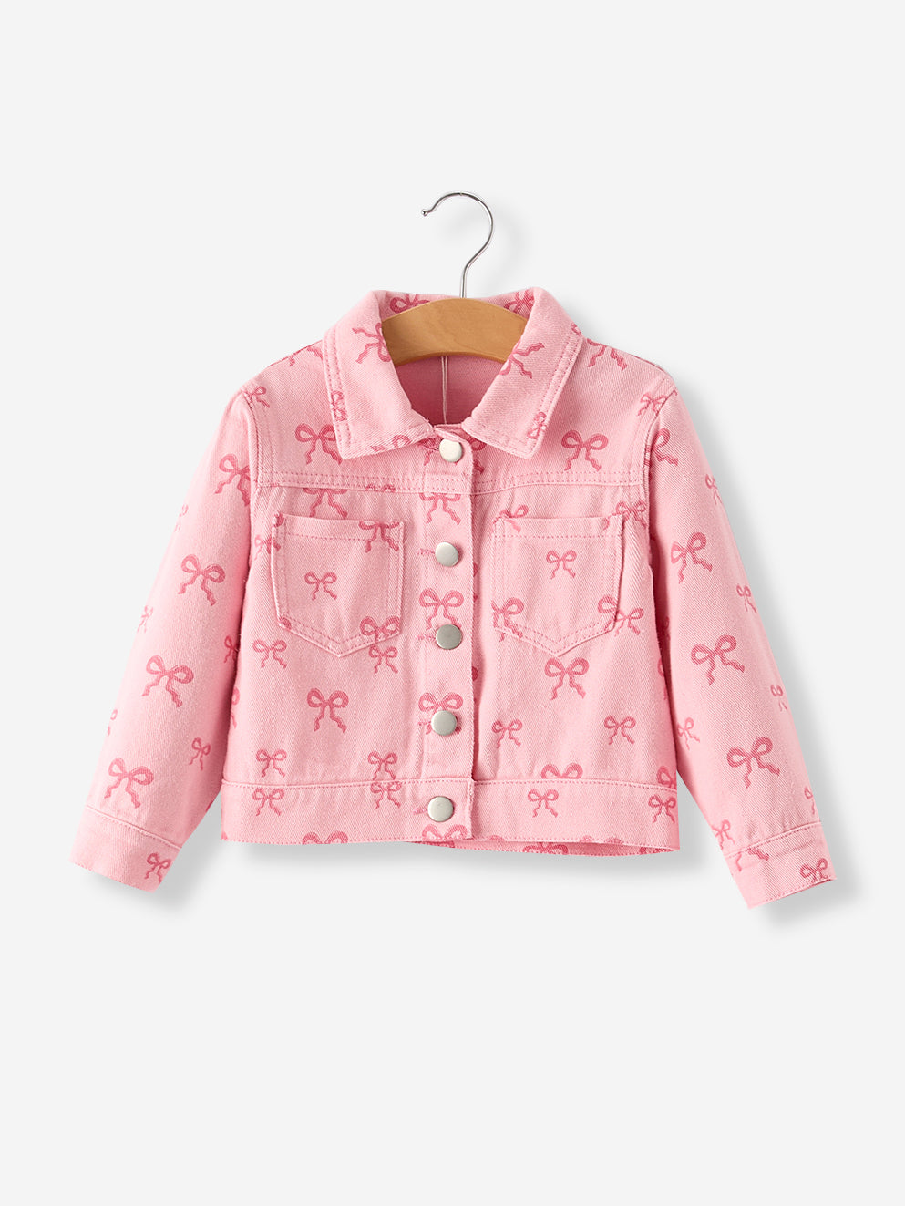 Riley - Girl's Denim Bow Jacket