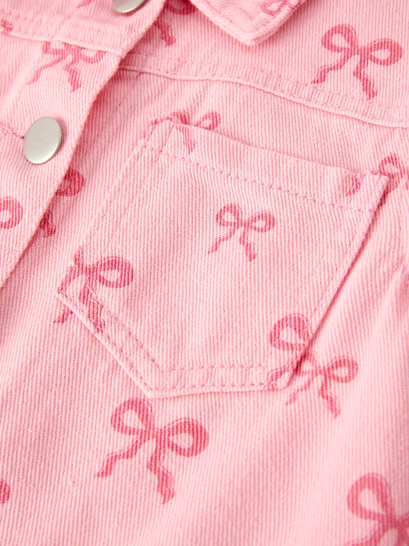Riley - Girl's Denim Bow Jacket