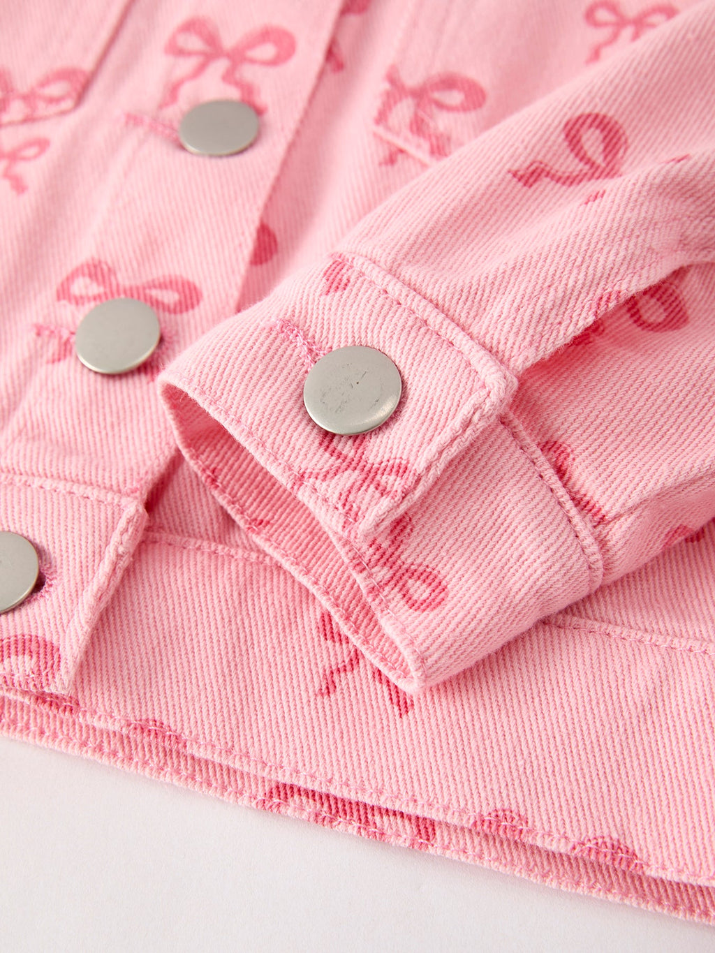 Riley - Girl's Denim Bow Jacket