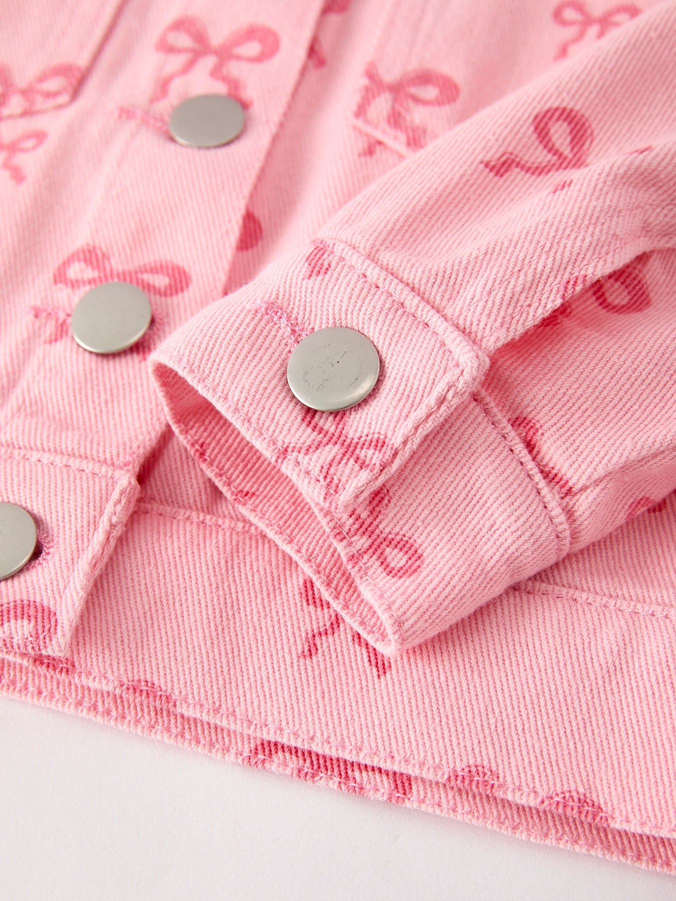 Riley - Girl's Denim Bow Jacket