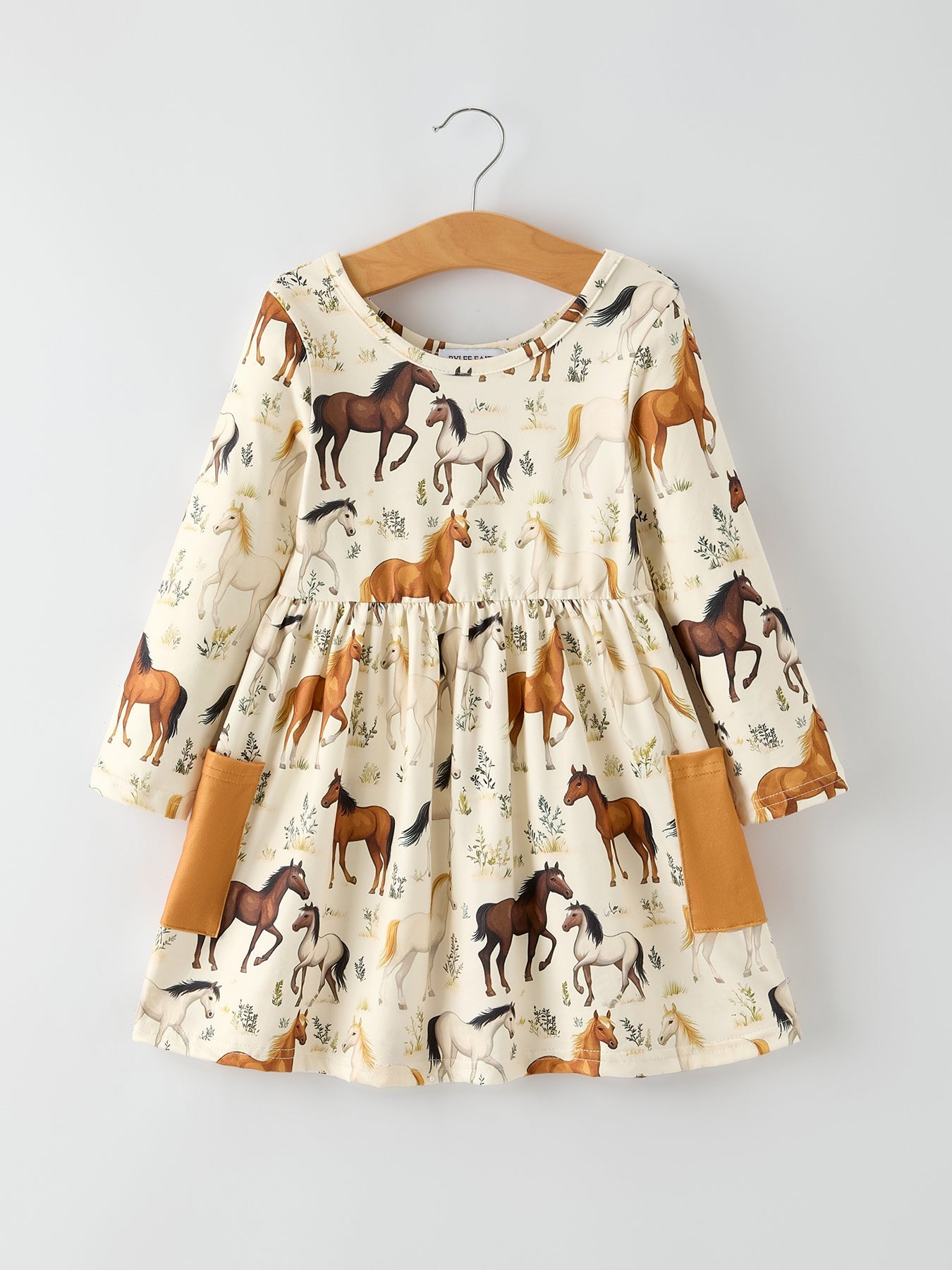 LeAnne - Horse Print Long Sleeve Dress