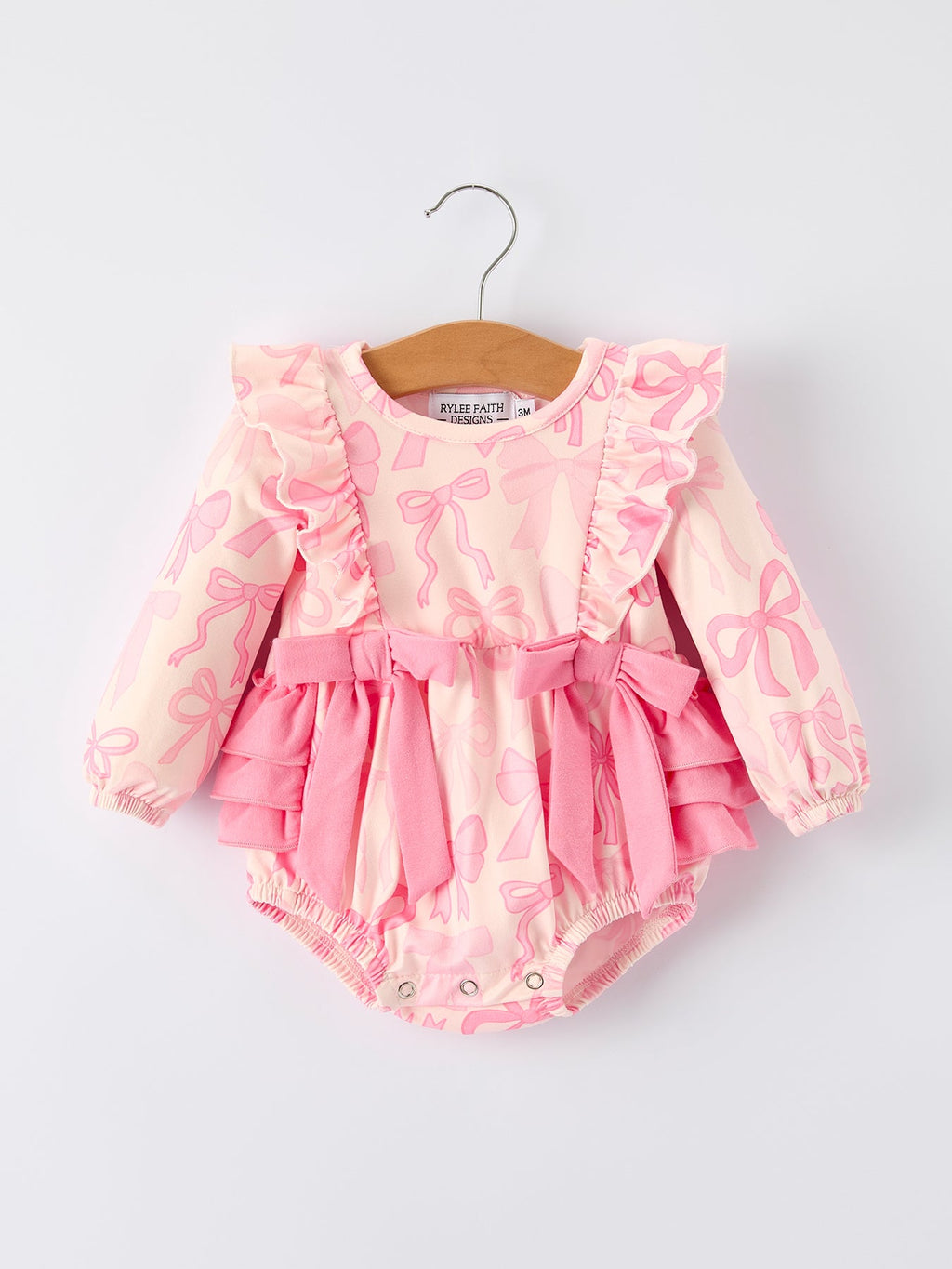 Brielle - Baby Girl's Bow Romper