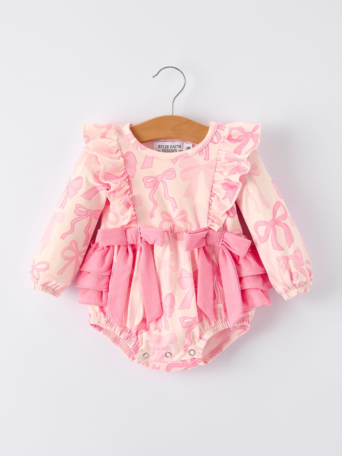Brielle - Baby Girl's Bow Romper