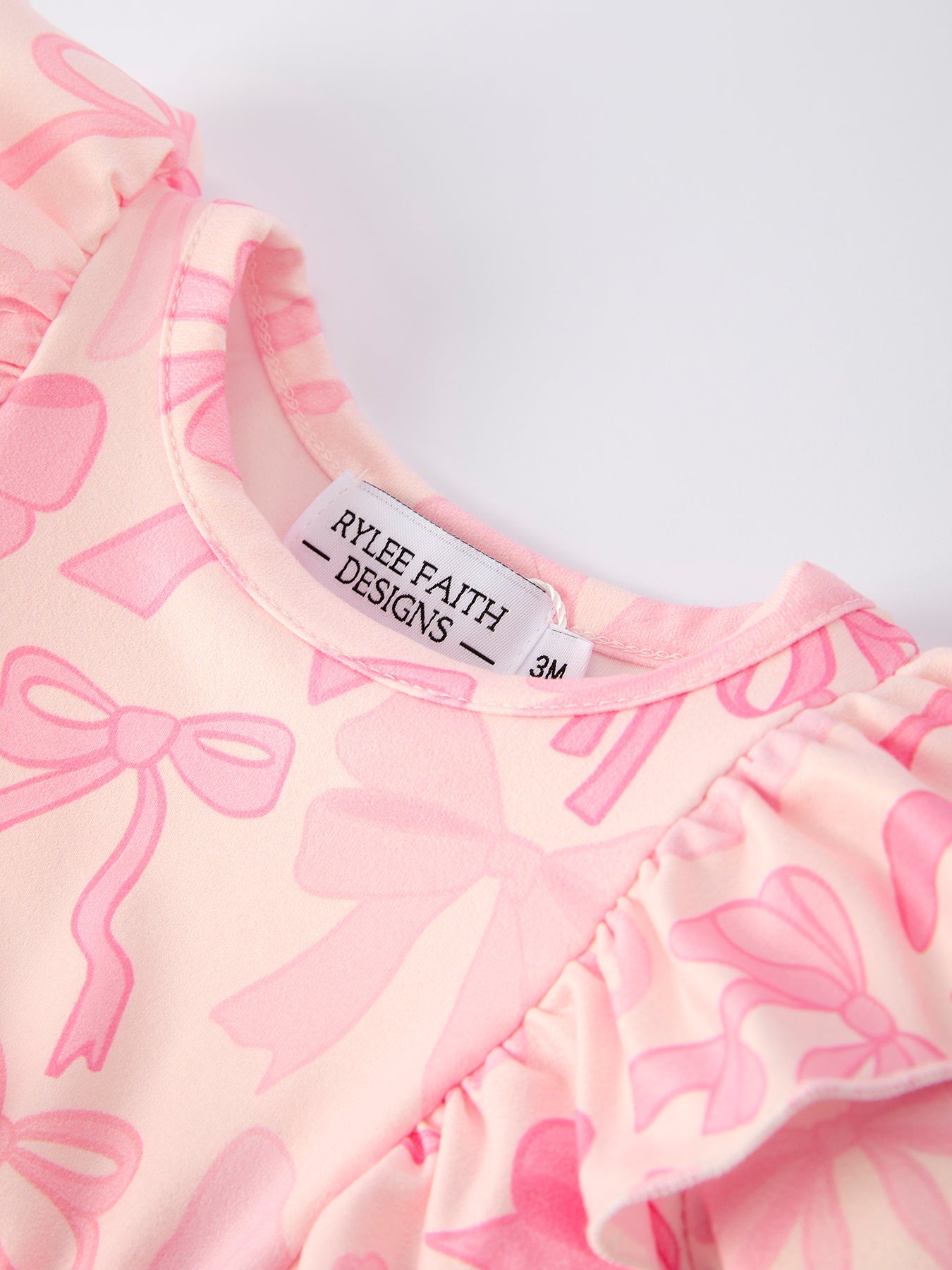 Brielle - Baby Girl's Bow Romper