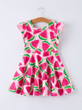 Gigi - Girl's Watermelon Dress