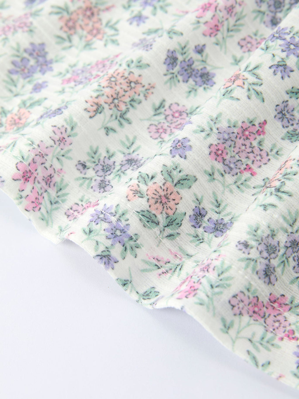 Corrine - Purple Floral Embroidery Baby Girls Bloomers Set
