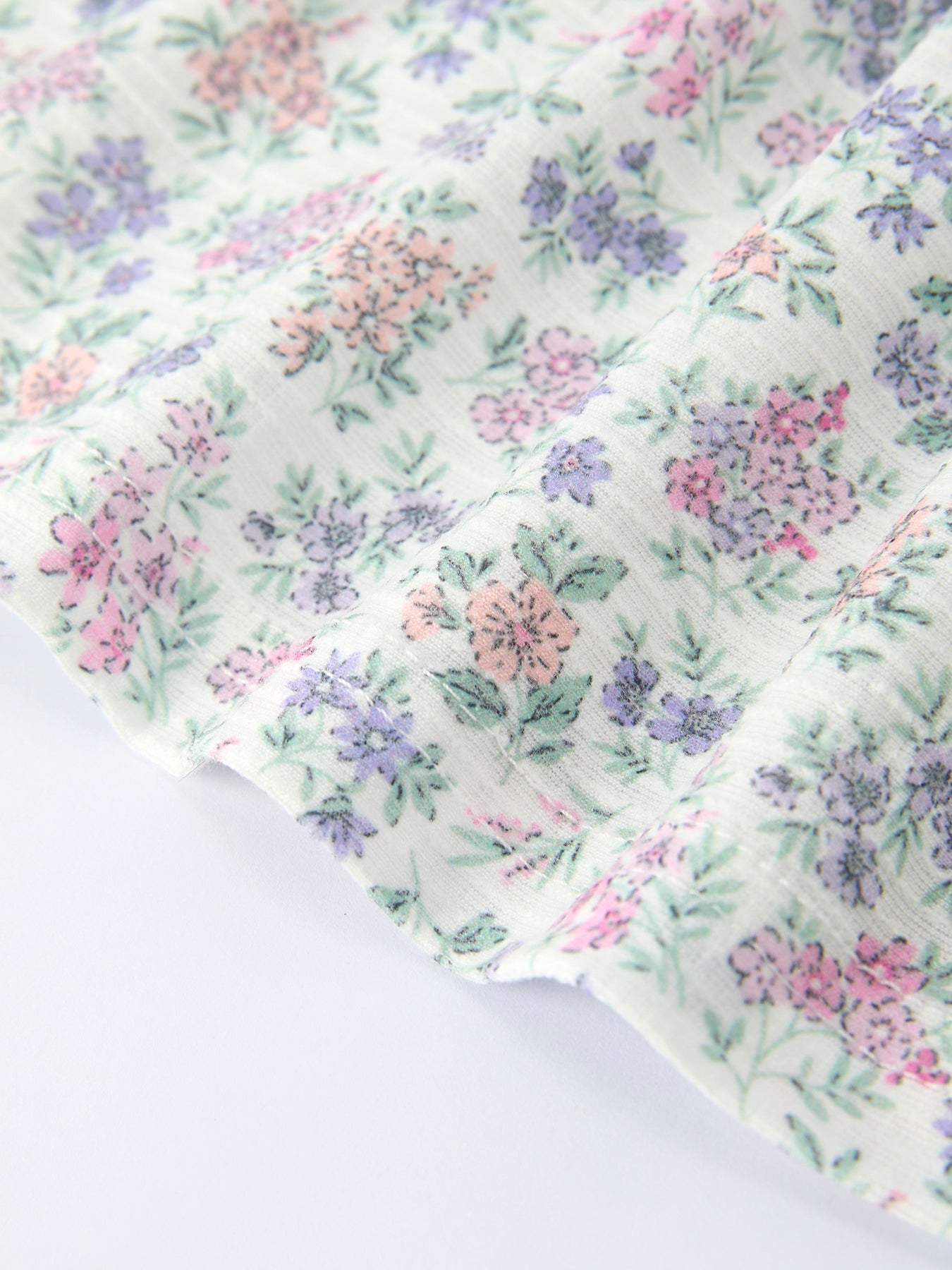 Corrine - Purple Floral Embroidery Baby Girls Bloomers Set