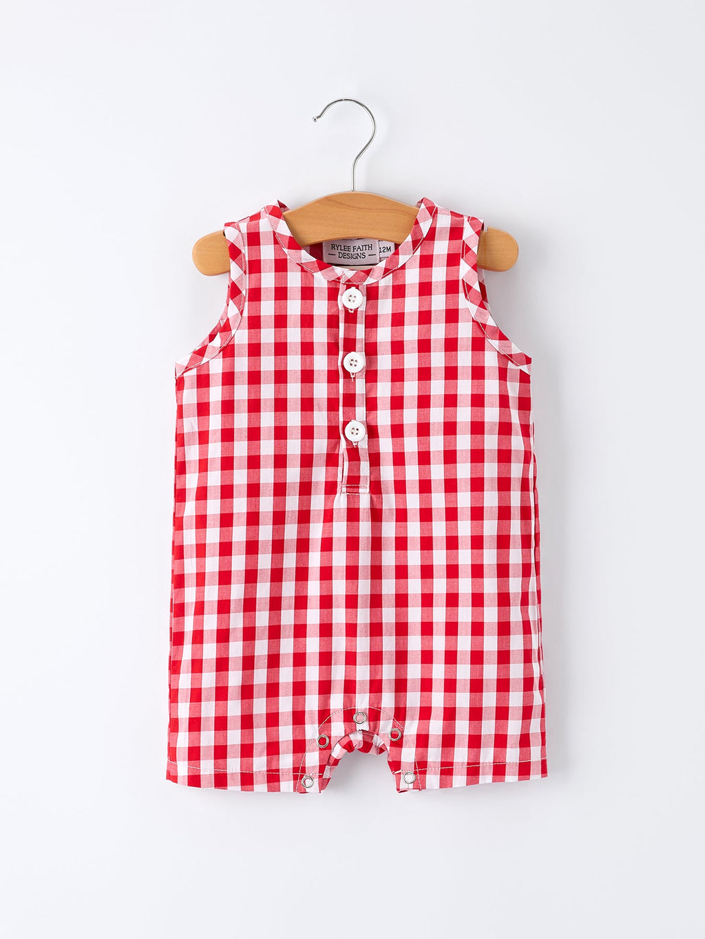 Oliver Boy's Plaid Romper