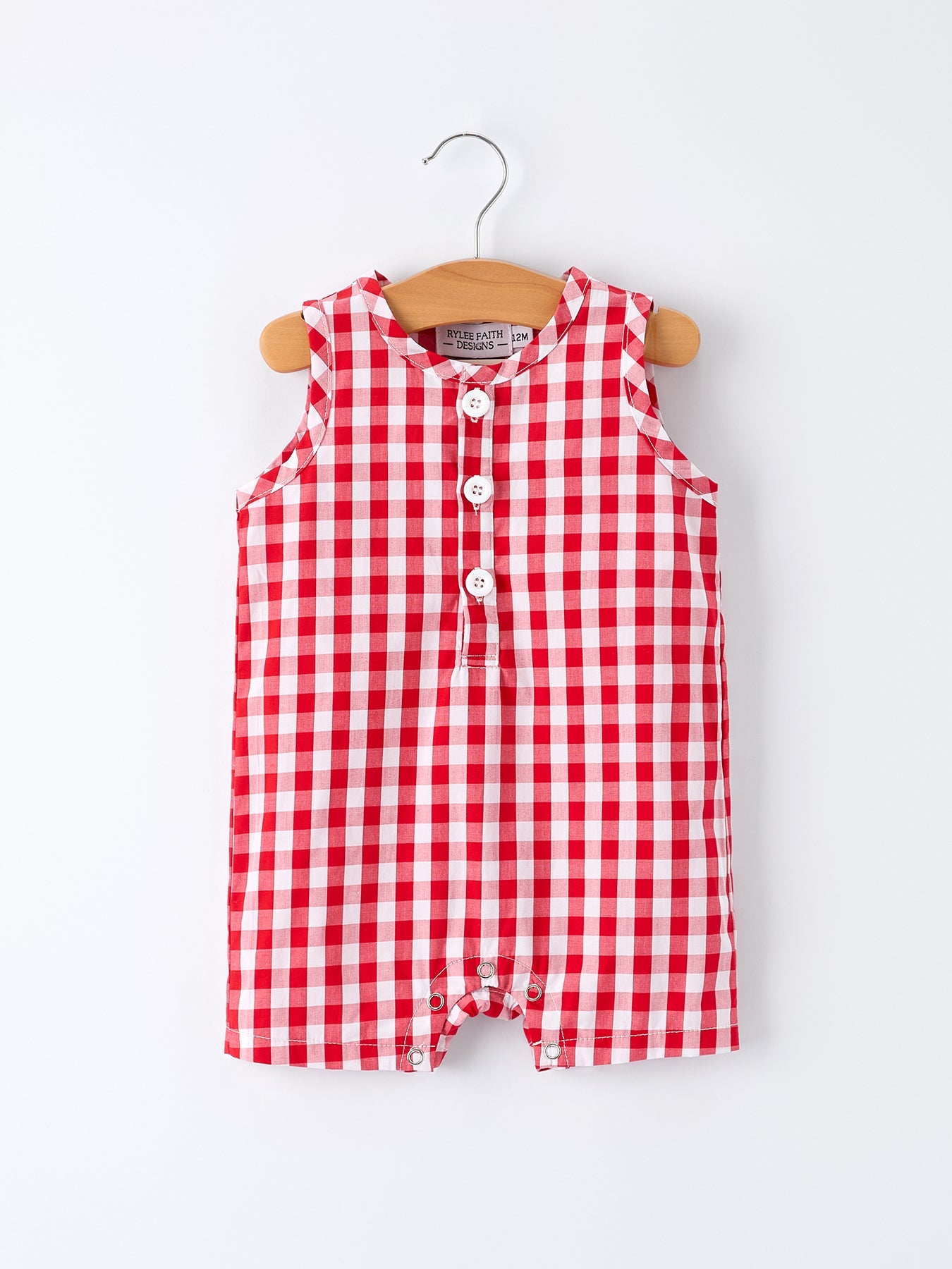 Oliver Boy's Plaid Romper