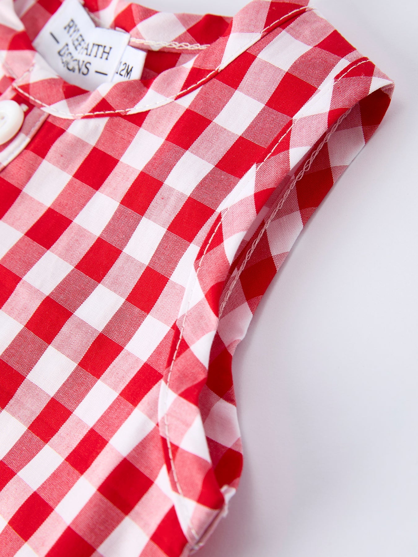 Oliver Boy's Plaid Romper