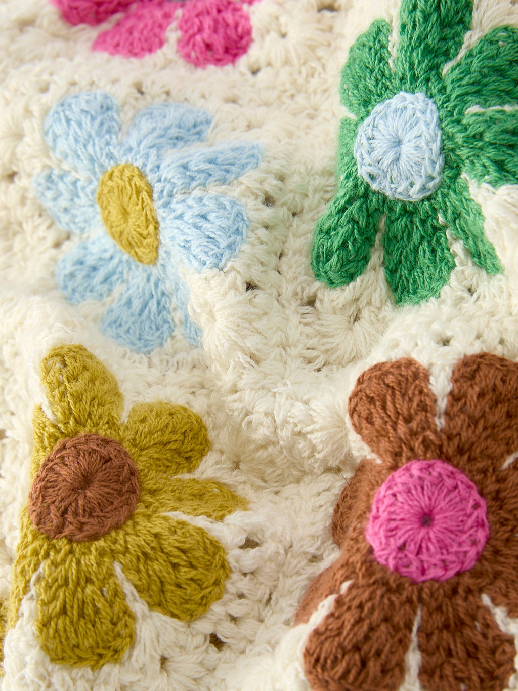 Ava - Crochet-Style Floral Girls’ Set