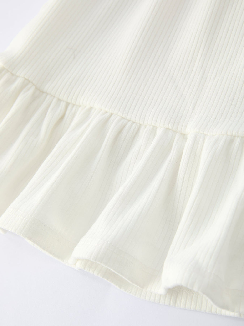 Mira - White Top & Daisy Print Flared Pants Girl's Outfit