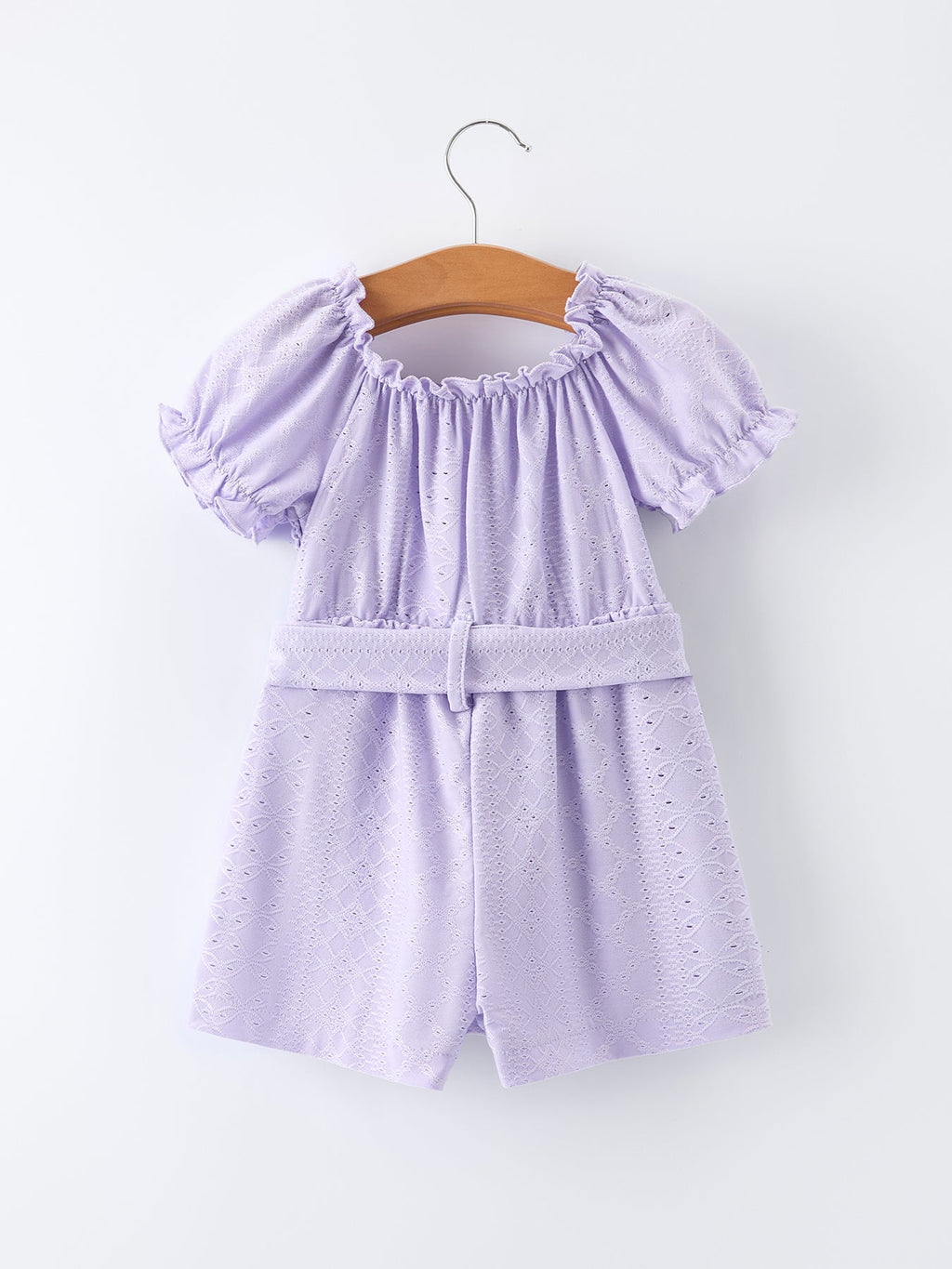 Reign - Spring Purple Short-sleeved Girls Jumpsuit