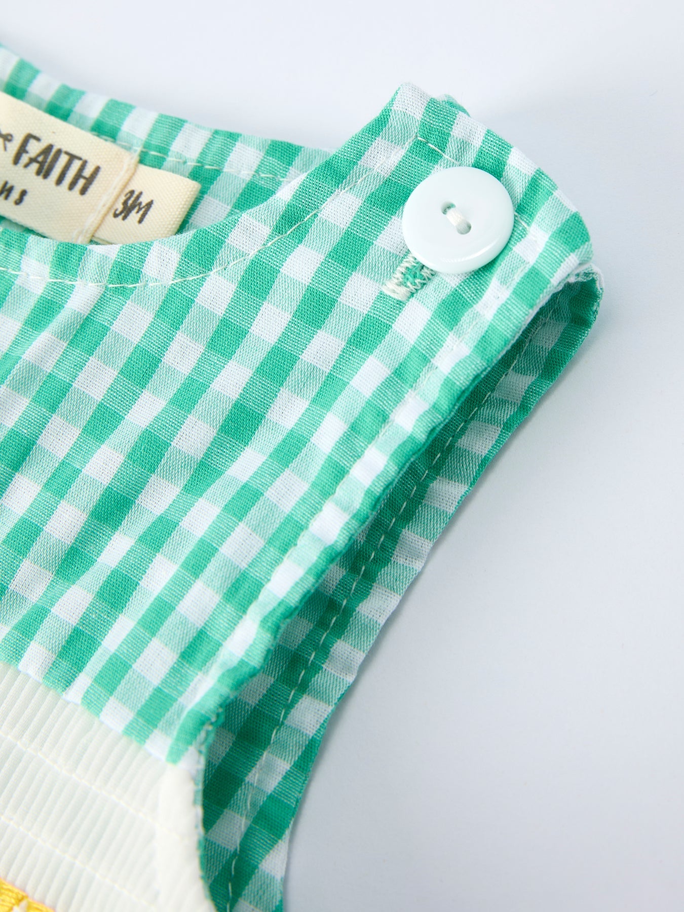 Asher - Pickle Ball Embroidered Green Baby Boy’s Romper