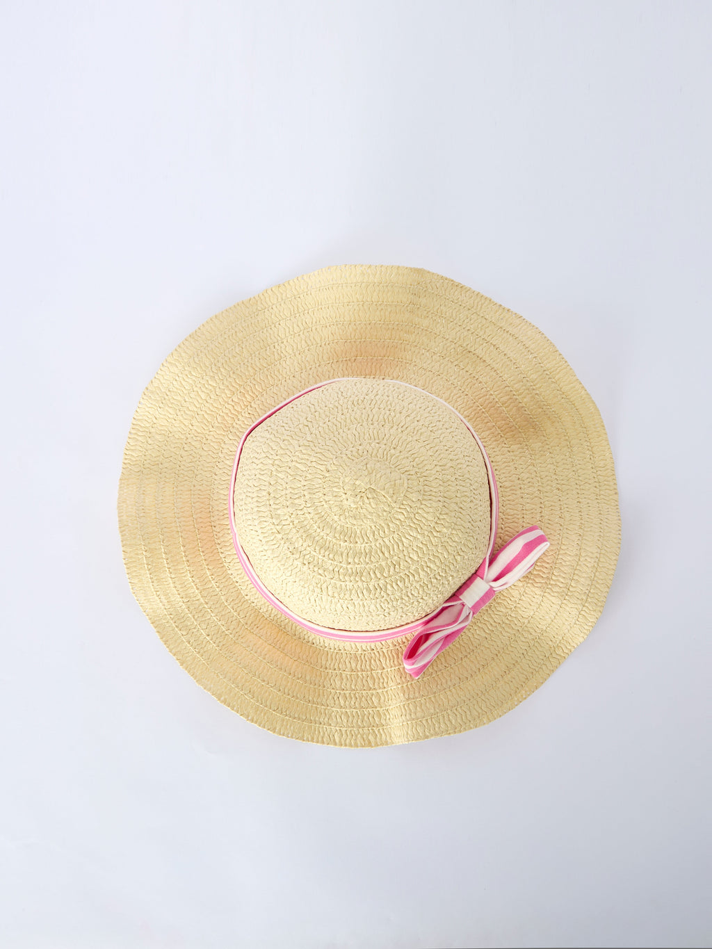 Madeline - Spring Pink Striped Girls' Dress with Hat
