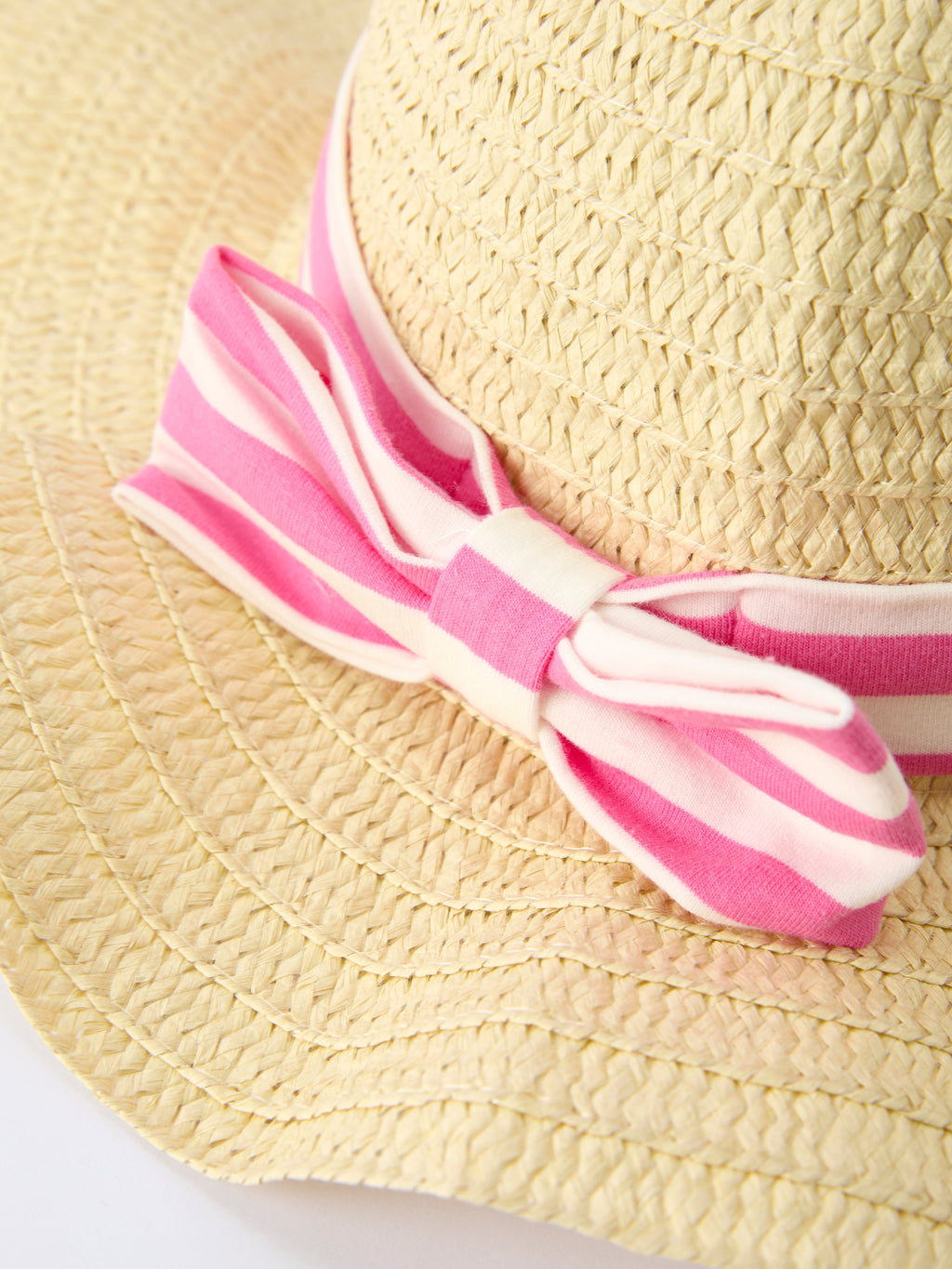 Madeline - Spring Pink Striped Girls' Dress with Hat