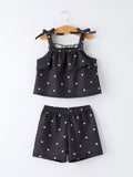 Cadence - Summer Daisy Girl’s Bow Ruffle Set
