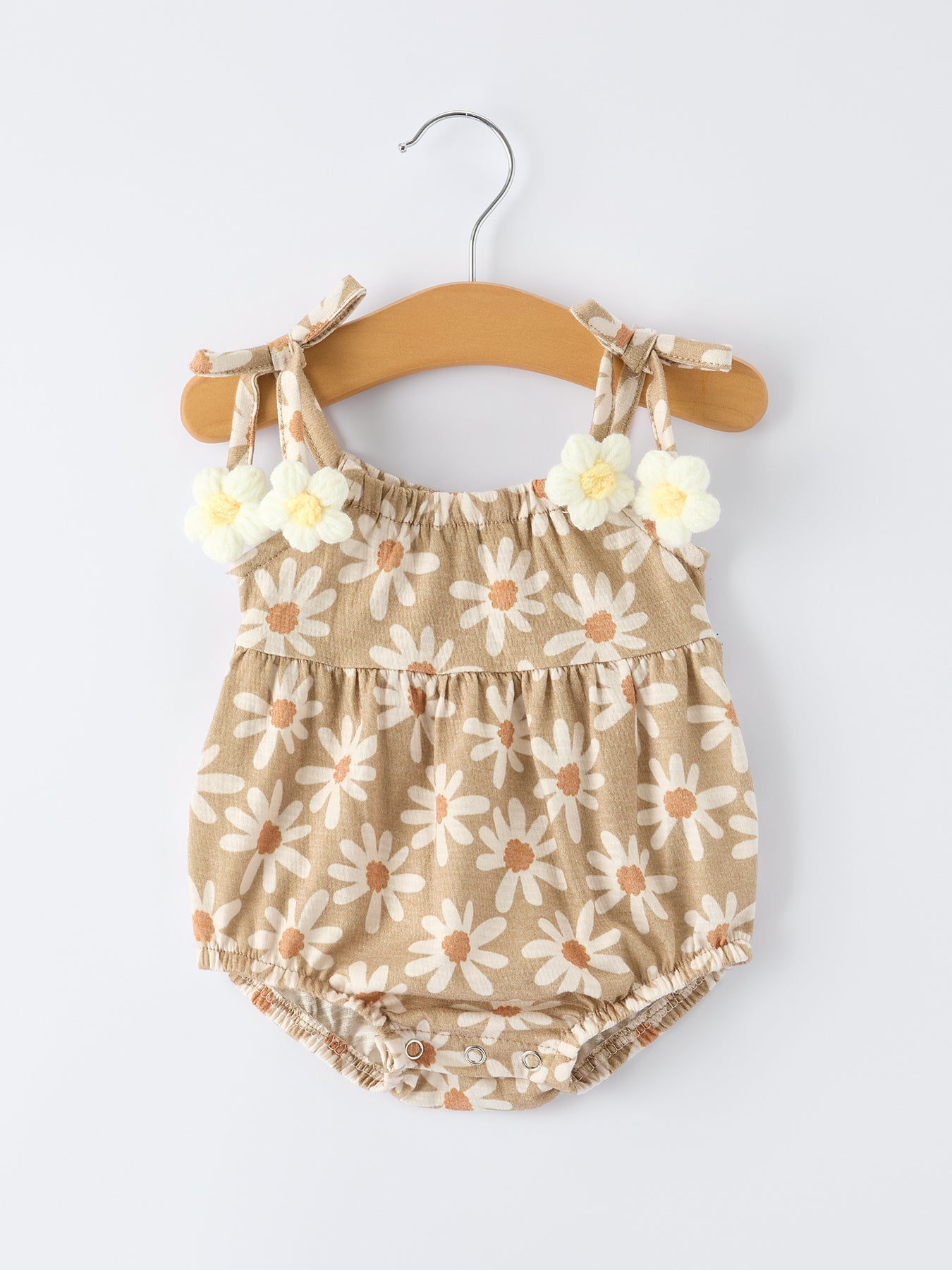 Penelope Mini - Floral Daisy Baby Girl Romper