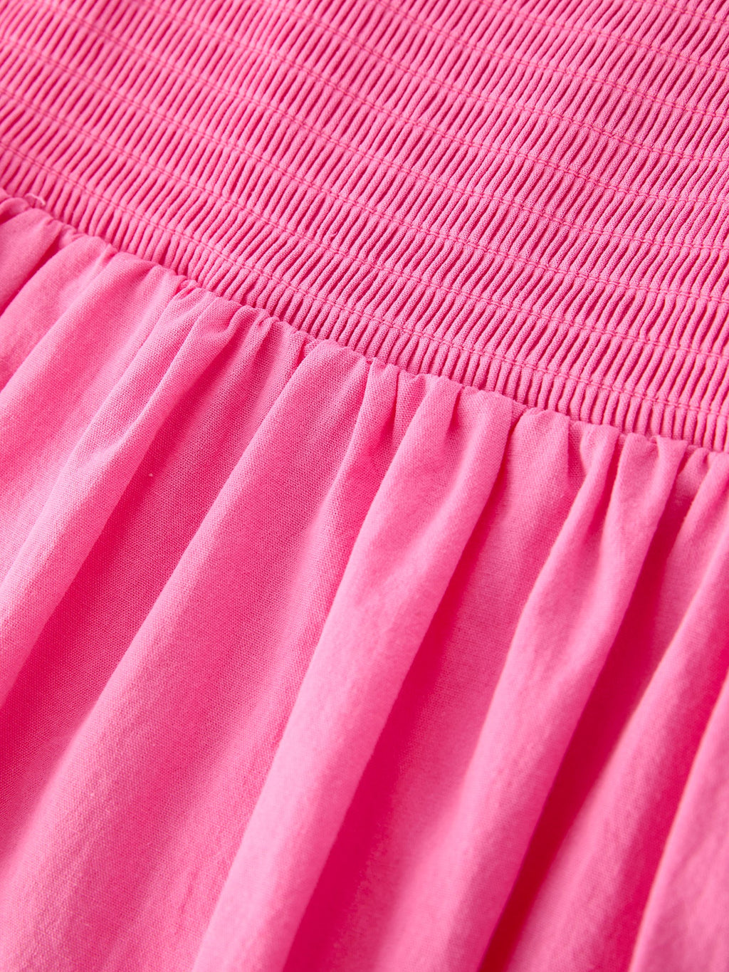 Andrea - Pink Eyelet Girls Ruffle Dress