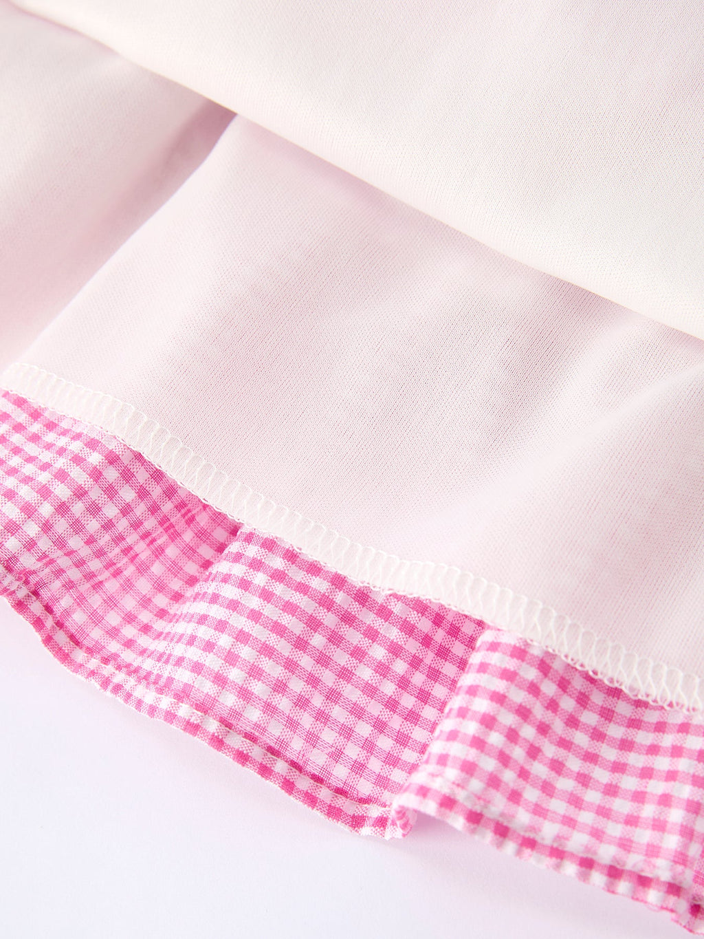 Raya - Colorblock Gingham Girl’s Ruffle Dress