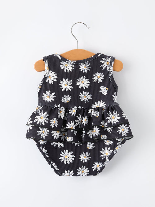 Cadence - Baby Girls' Spring Daisy Romper