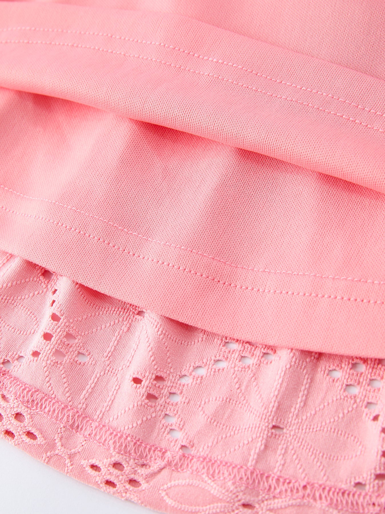 Sierra - Pink Eyelet Embroidered Dress