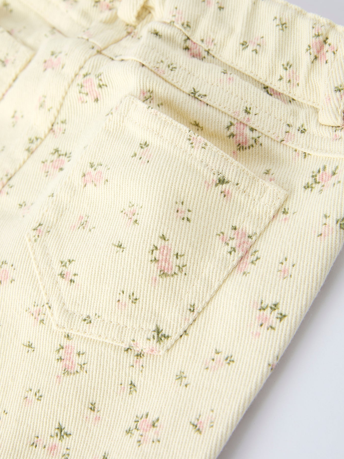 “Flower Girl” Graphic Girl’s Short Sleeve Top & Floral Denim Skirt Set