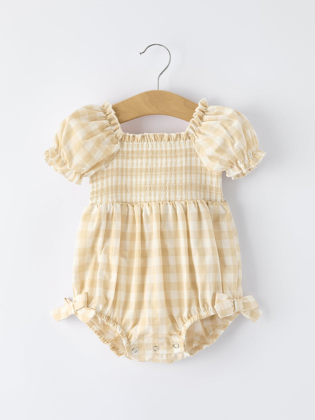 Mommy & Me Plaid Baby Girl Romper