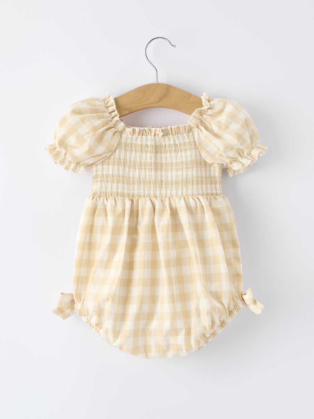 Mommy & Me Plaid Baby Girl Romper