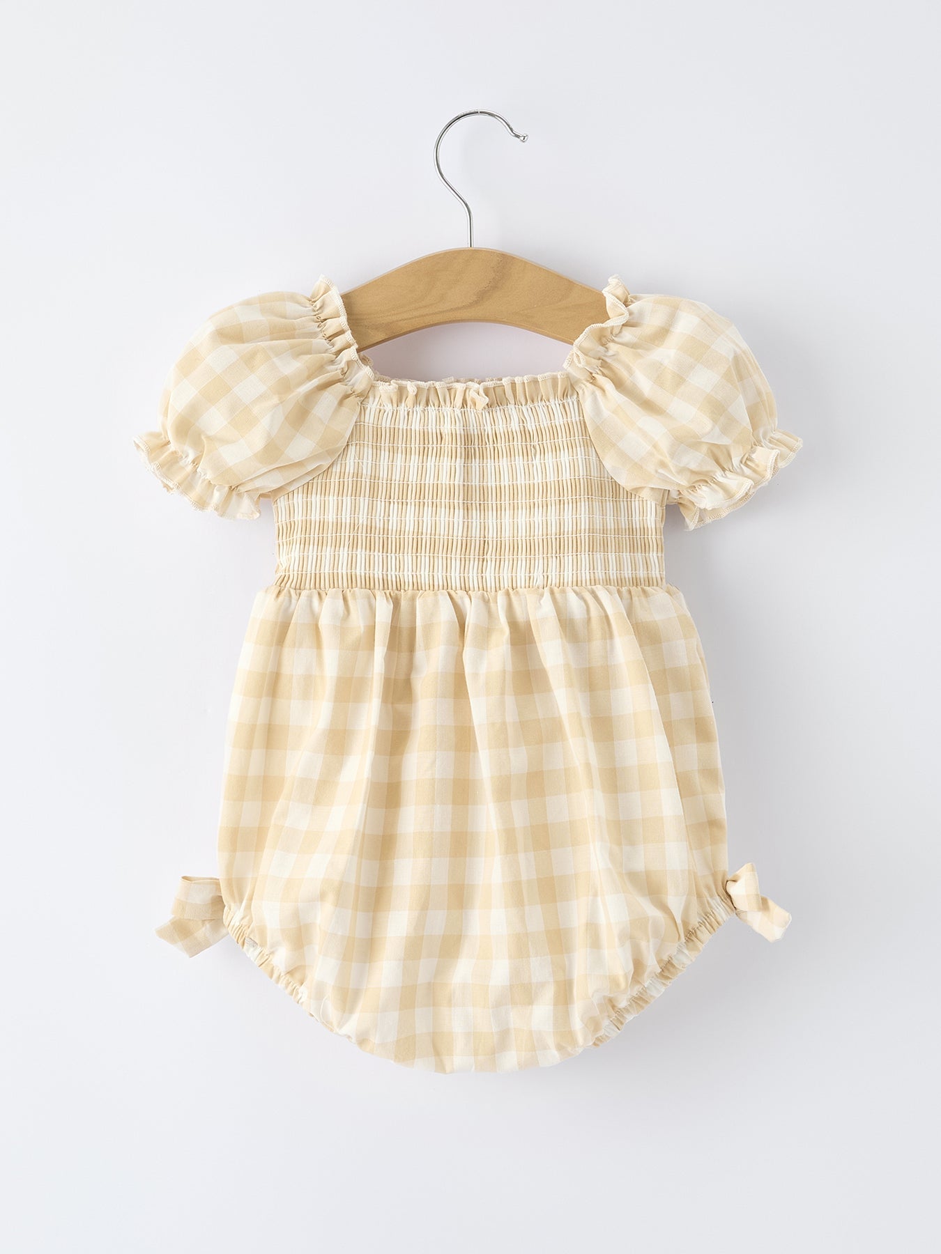 Mommy & Me Plaid Baby Girl Romper