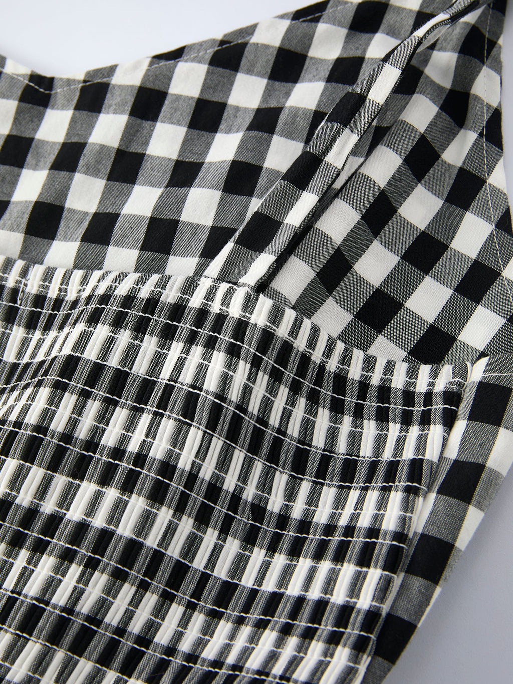 Mommy & Me Adult Plaid Dress (Black & White)