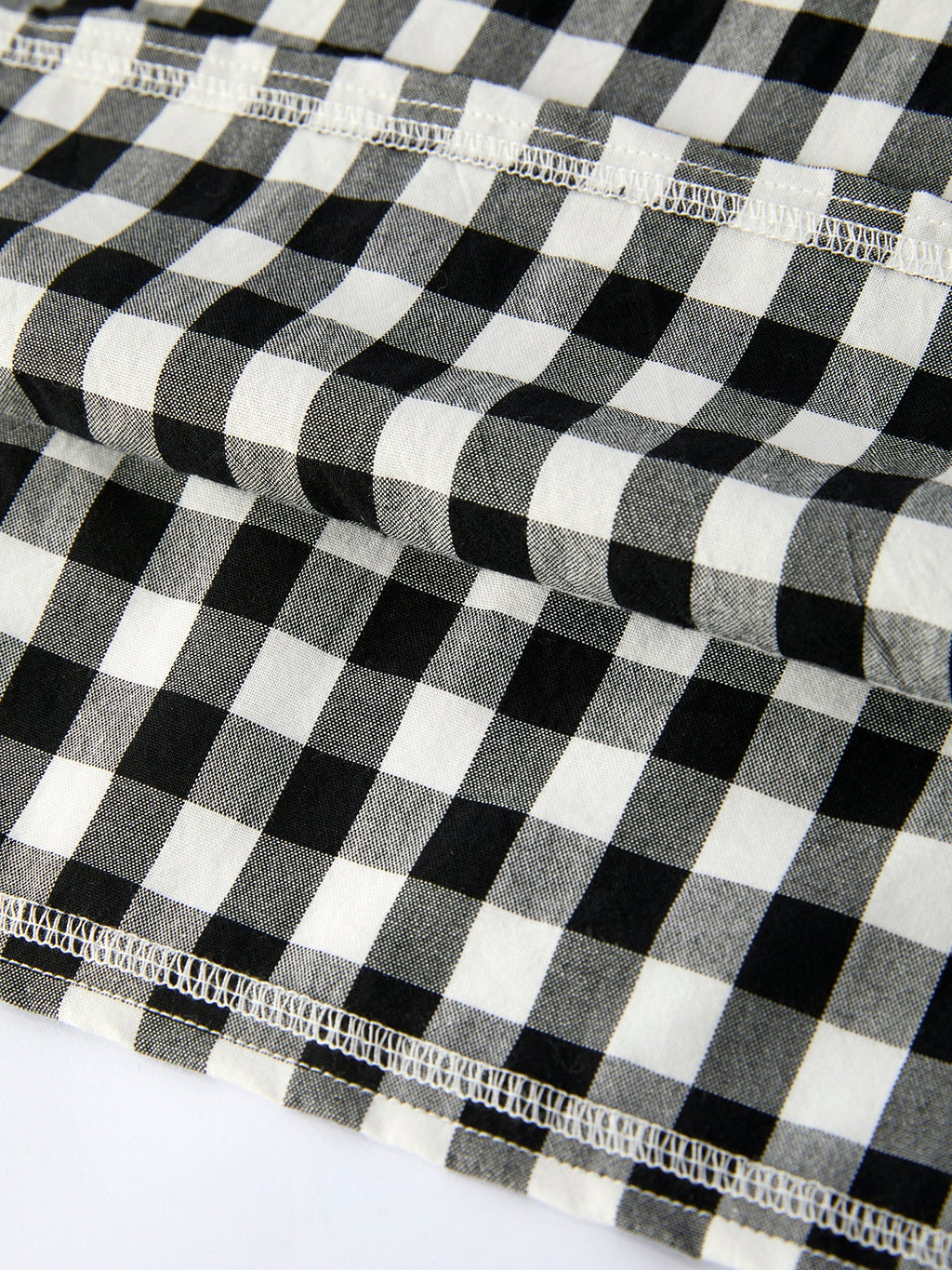 Mommy & Me Adult Plaid Dress (Black & White)