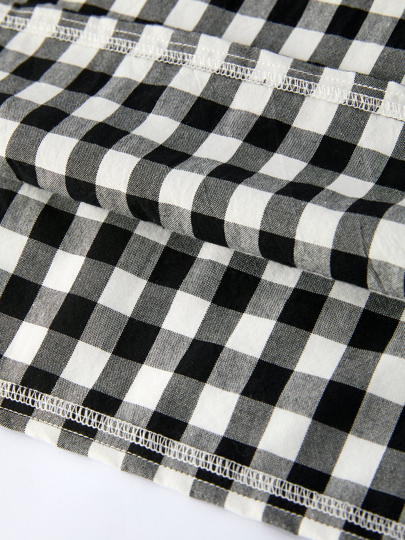 Mommy & Me Adult Plaid Dress (Black & White)