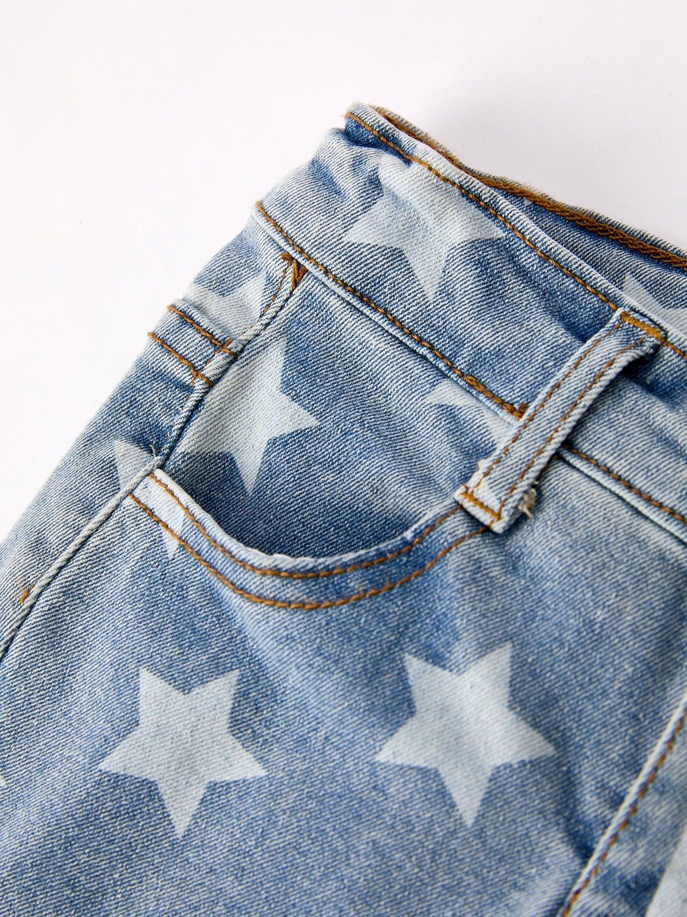 Kaia - 4th of July Patriotic Star & Stripe Flare Jeans