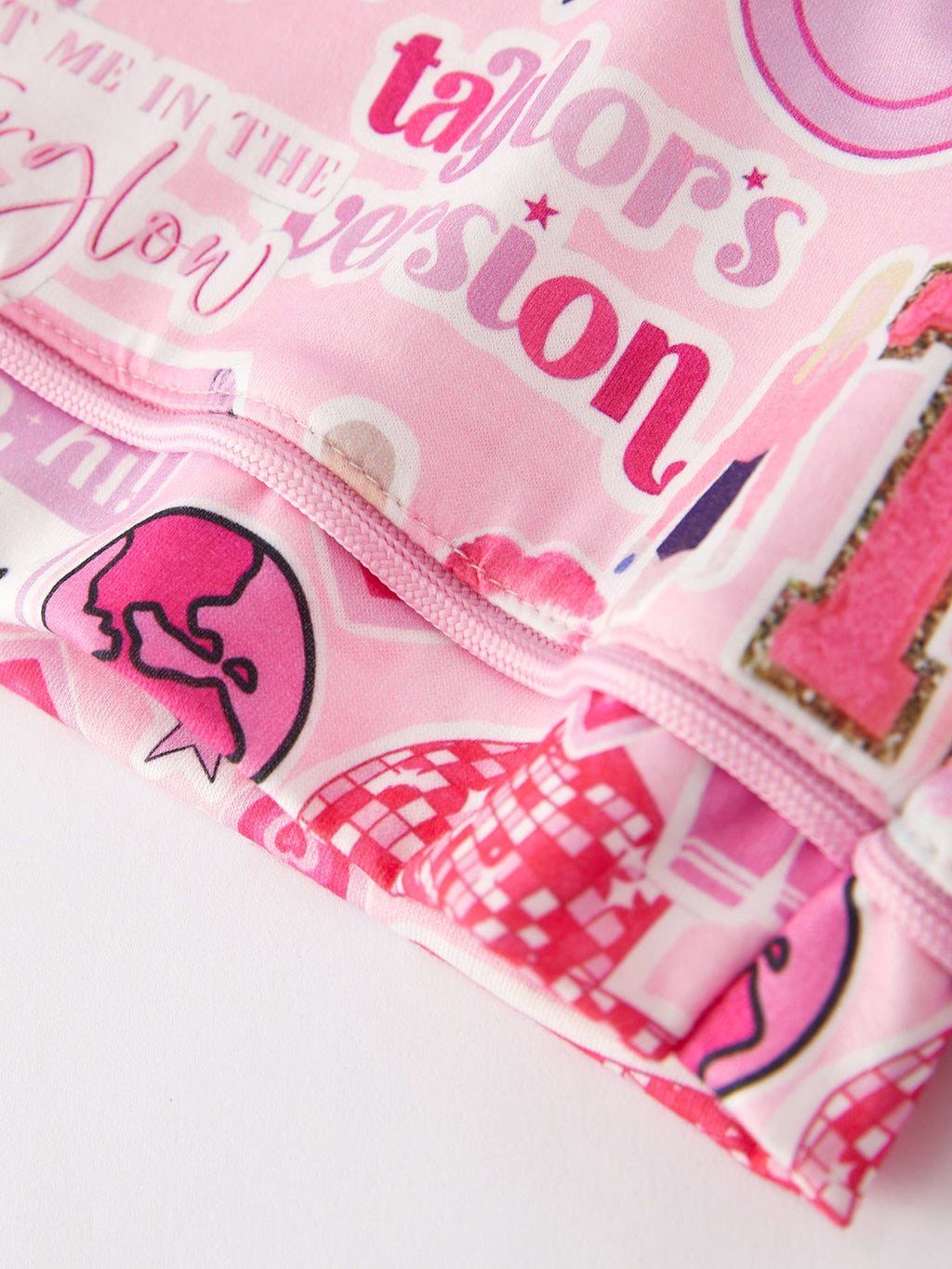 Pajamas - Taylor’s Version (Pink TS Lapel Button Short Sleeve Shorts Pajama Set)