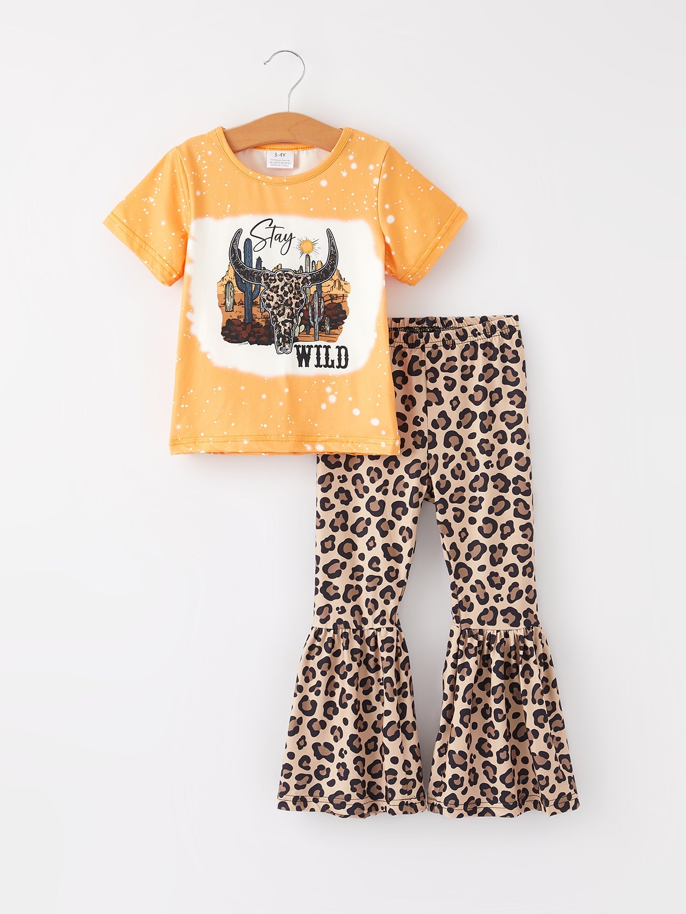 Jayla - Western Leopard Print Girl's Set