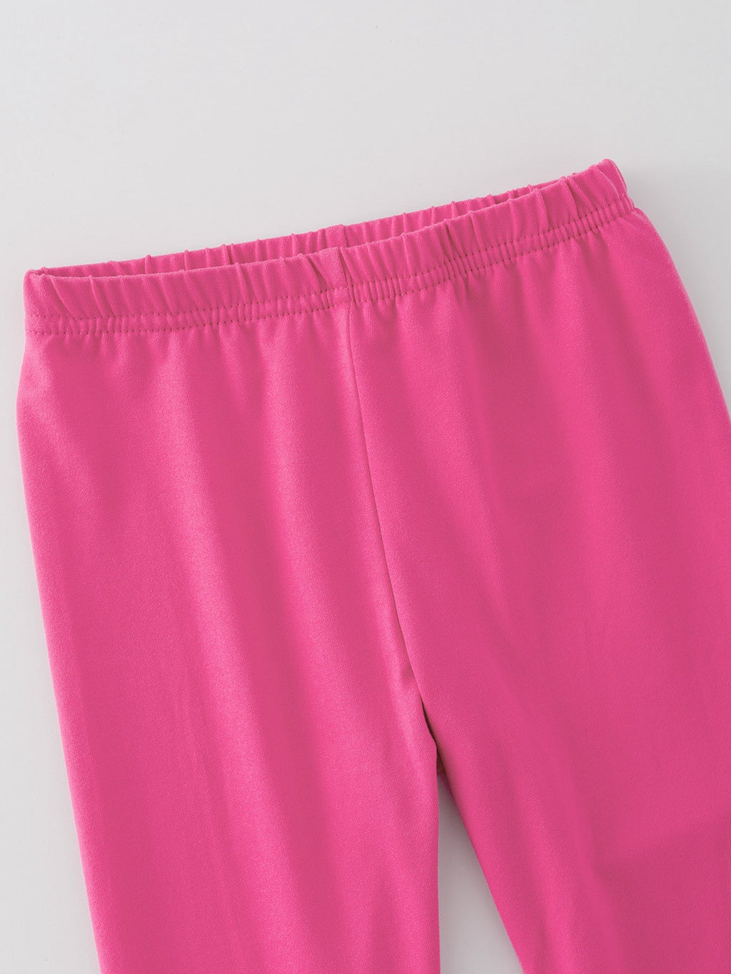 Lola - Milk Silk Ruffled Hot Pink Leggings