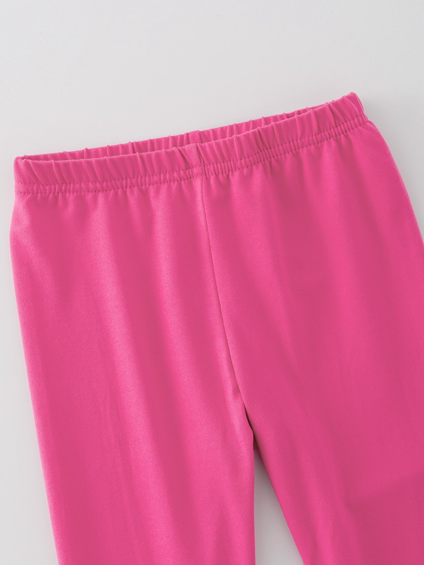 Lola - Milk Silk Ruffled Hot Pink Leggings