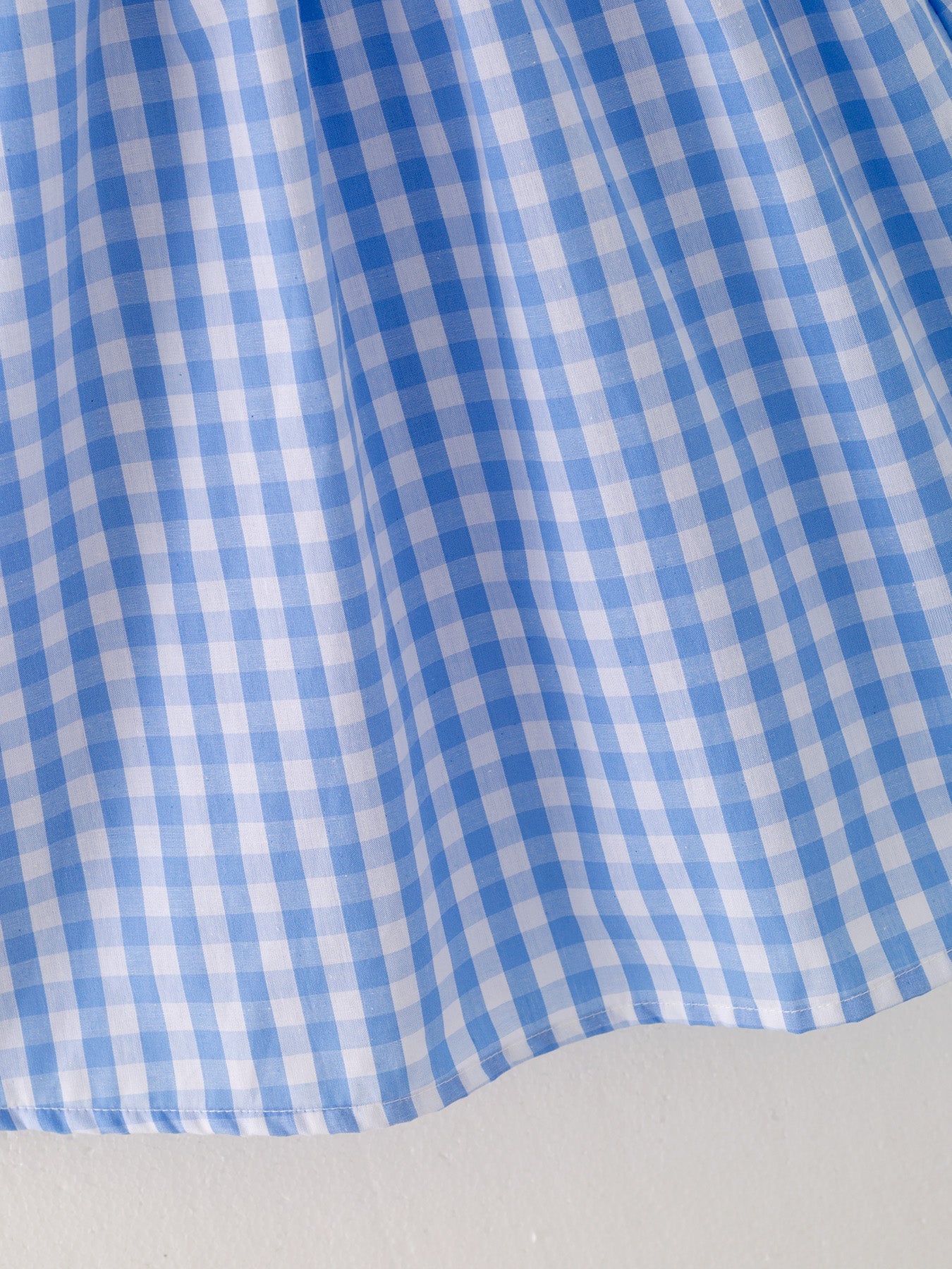 Ellie - Farm Blue Embroidered Girls Dress