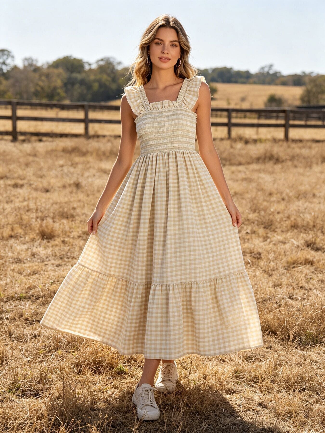 Mommy & Me Adult Plaid Dress