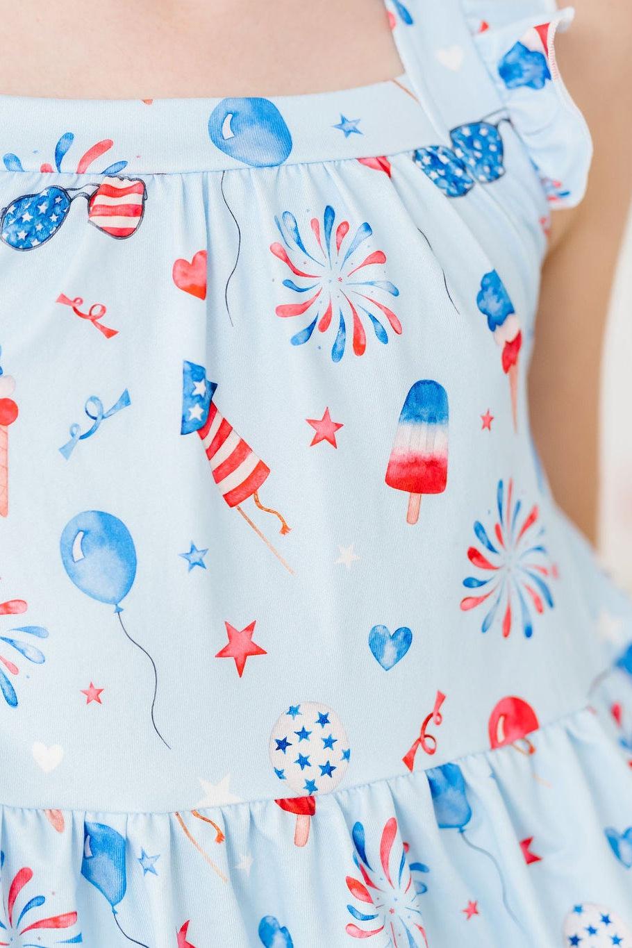 Baby You're a Firework - Ruffle Cross Back Dress
