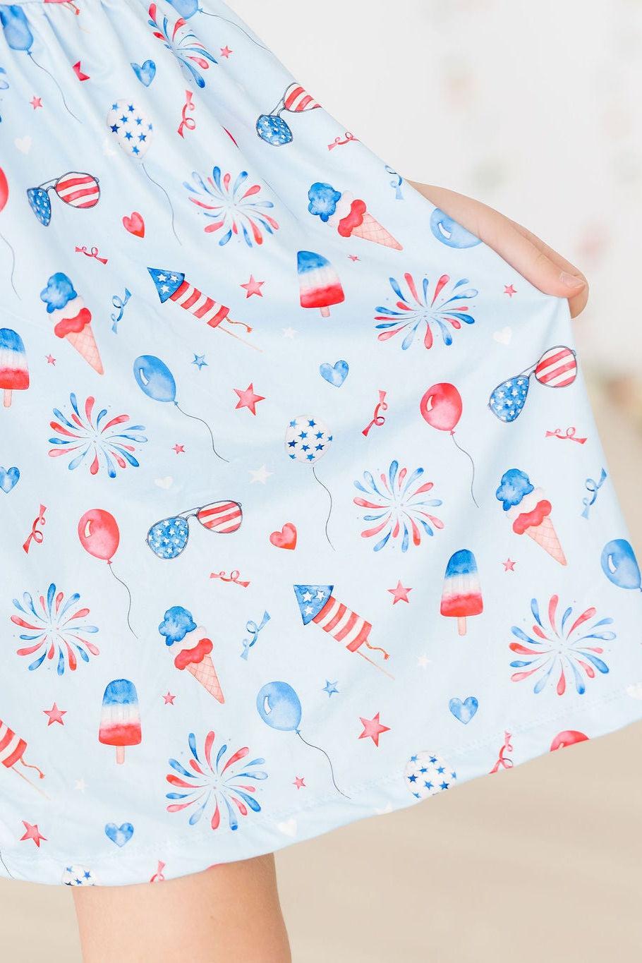 Baby You're a Firework - Ruffle Cross Back Dress