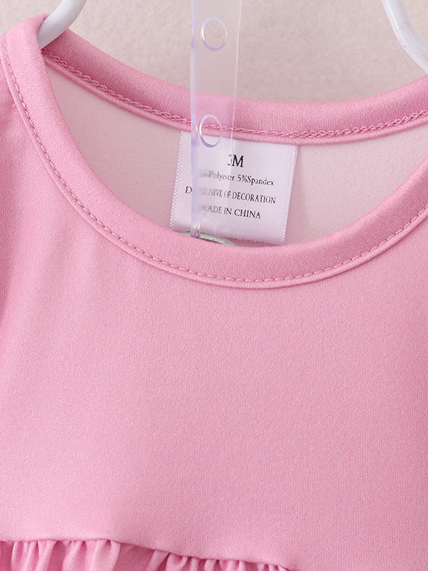 Kira Mini - Pink Baby Girls Farm Short Set