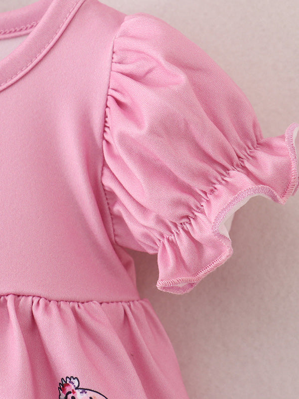 Kira Mini - Pink Baby Girls Farm Short Set