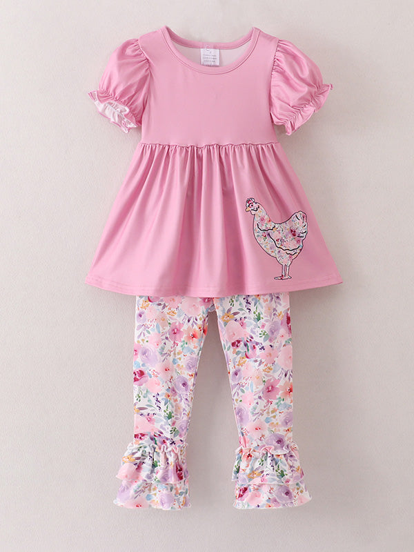 Kira - Farm Animals Bell Bottoms Outfit