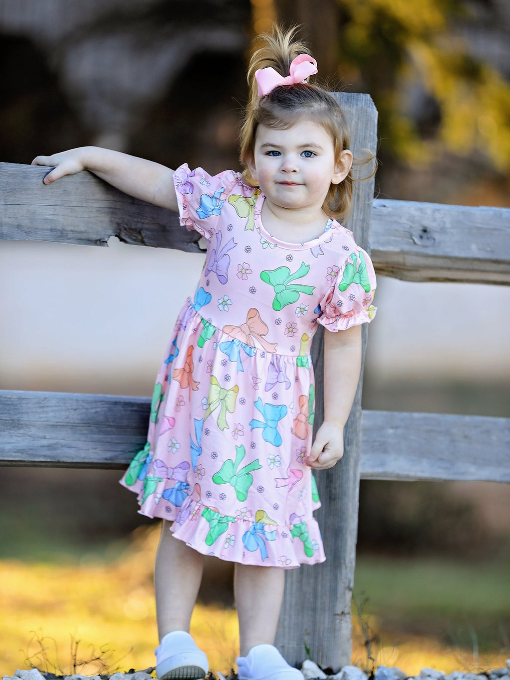 Luella - Colorful Bow Print Dress