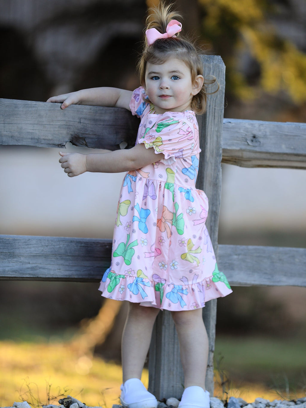Luella - Colorful Bow Print Dress