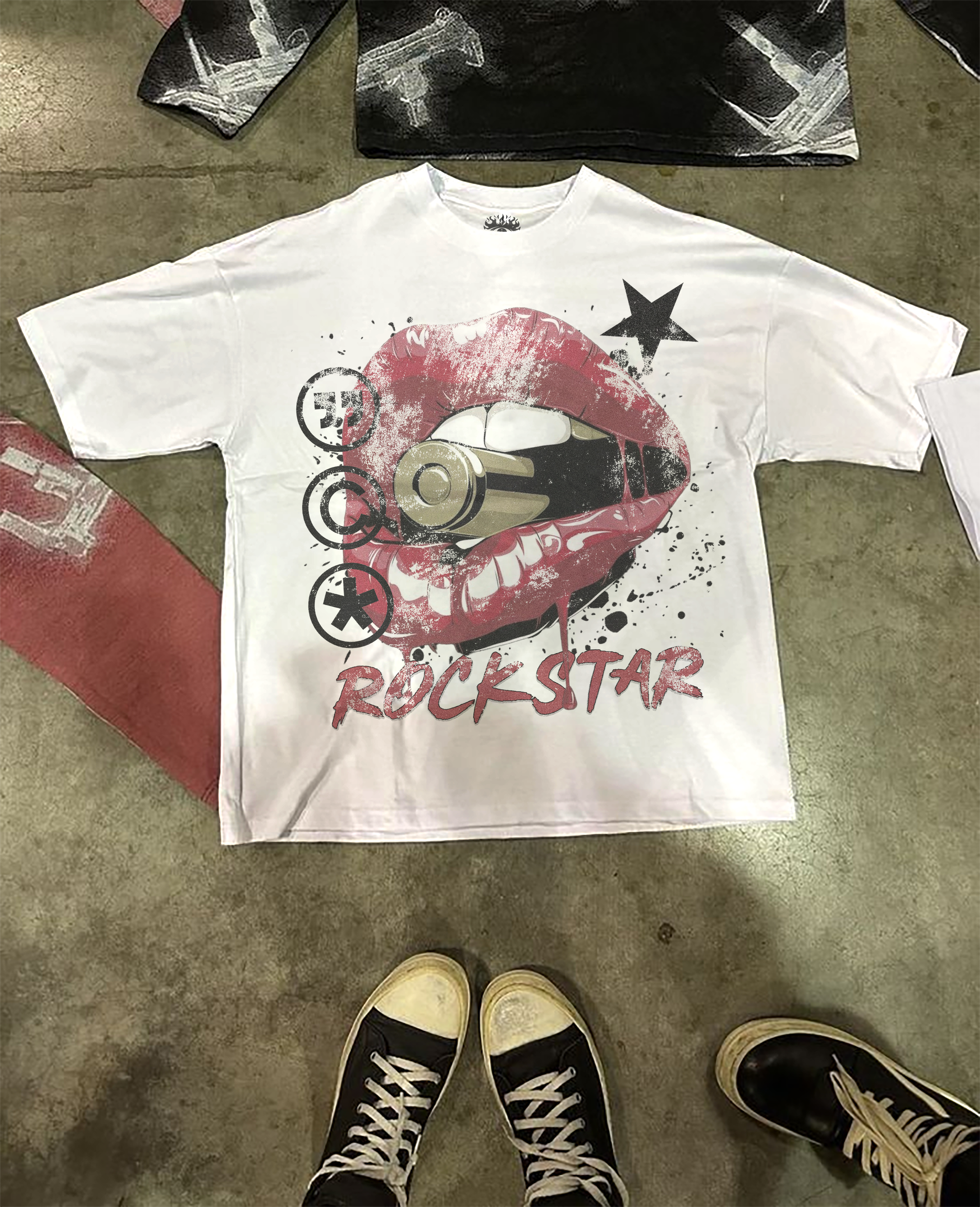 Rockstar Streetwear Cotton Tee - Casual